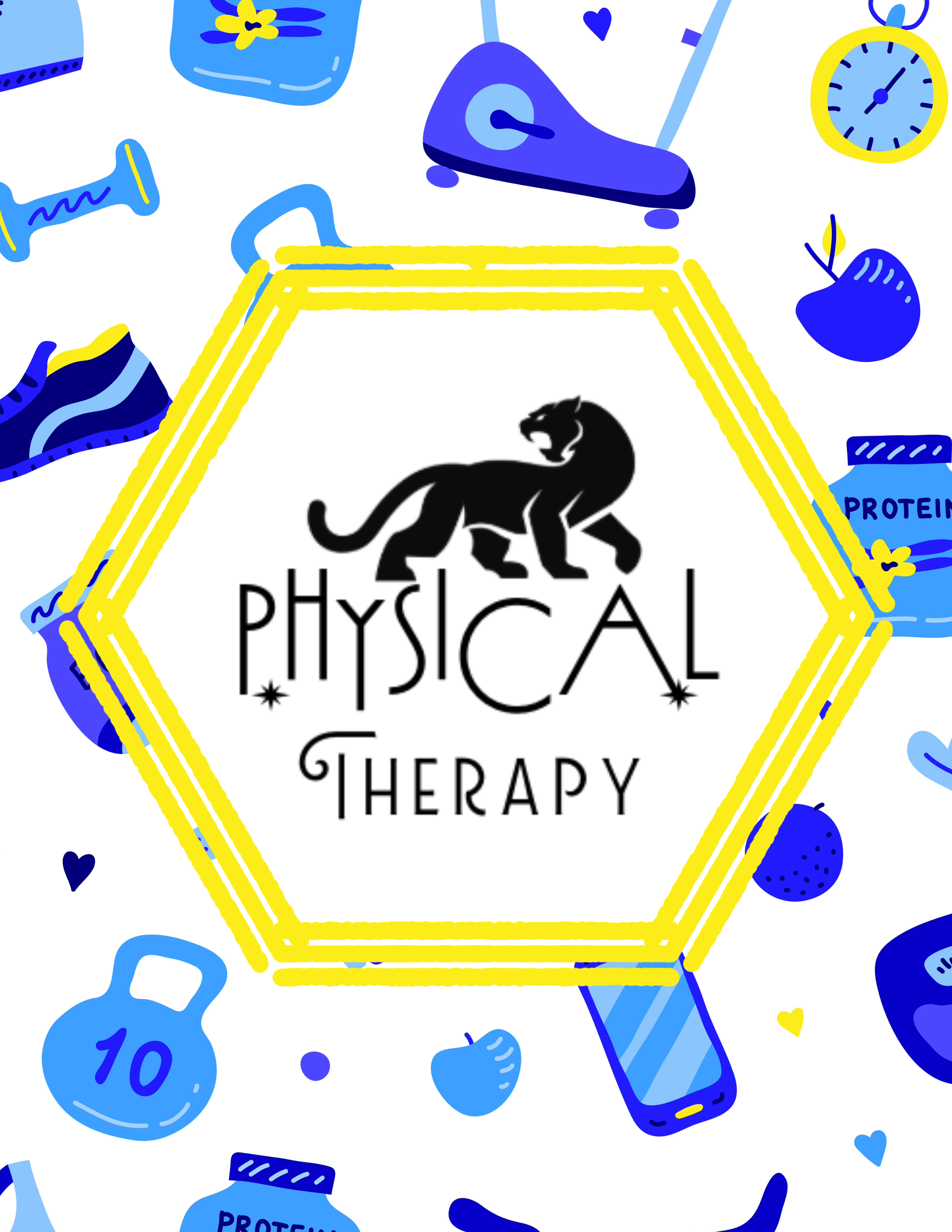 Physical therapy flyer design.